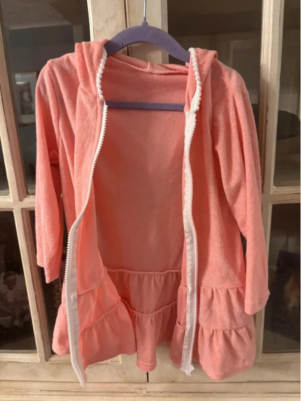 Long Sleeve Toddler Hooded Coverup for Dance or Swim